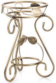 STOJAN NA KVETINÁČ FIORINA 45X31 CM ZLATÁ
