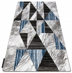 styldomova Moderný koberec alter Nano modré trojuholníky