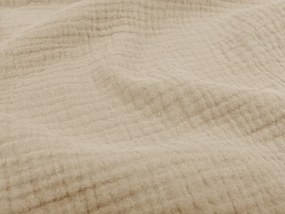 Biante Detské mušelínové posteľné obliečky do postieľky Nature MSN-009 Béžové Do postieľky 90x120 a 40x60 cm