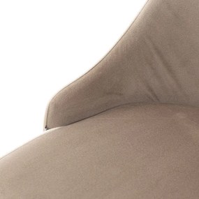 Jedálenská stolička LOUIS RIBBON zamatová béžová 848907