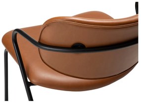 Koňakovohnedé kreslo z imitácie kože Zed – DAN-FORM Denmark