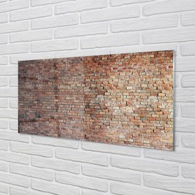 Sklenený obklad do kuchyne Tehlové múry wall 140x70 cm