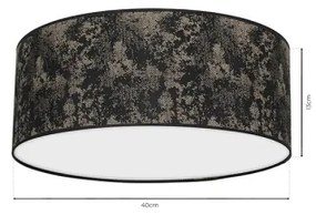 Stropné svietidlo SATINO 2xE27/60W/230V čierna/zlatá