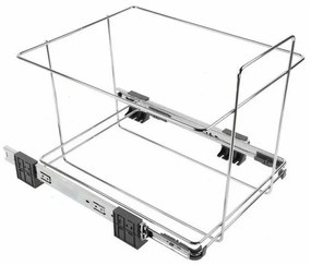 Vstavaný kôš na triedený odpad s rámom 24 + 24 l, sivá