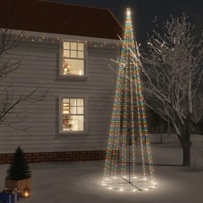 vidaXL Vianočný stromček kužeľ rôznofarebné svetlo 1134 LED 230x800 cm