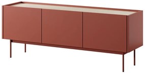 TV stolík Color 144 červený/dub linea