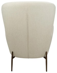 Krémové kreslo z textílie buklé Glam – DAN-FORM Denmark