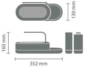 Biely plastový stojan na umývacie prostriedky SinkStyle – Brabantia