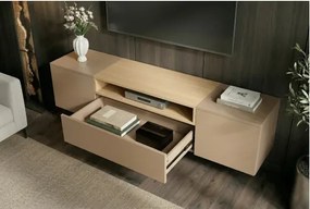 TV-skrinka 47809 Loft 160cm Sivá/Prírodná Dub Dyha - Komfort-nábytok