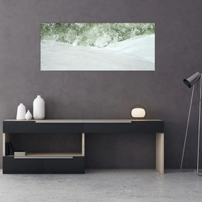 Obraz - Abstrakcia štetcami (120x50 cm)