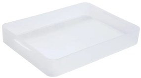 Plastový úložný organizér Pure Box A4, mliečny
