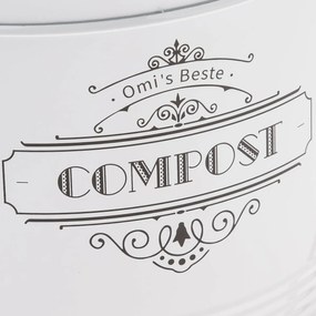 Kovová nádoba na kompost s uhlíkovým filtrom 8 l