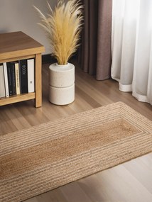 Hanse Home, Koberec behúň Juno 106328 White Gold, 80x200, béžová, chodba / predsieň