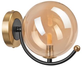 Nástenné svietidlo GEORGIA 1xE14/5W/230V zlatá/dymová béžová