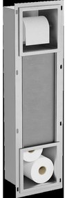 Mexen X-Wall-BP držiak toaletného papiera so zásobníkom, inox - 1914