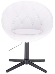 LuxuryForm DESIGN Kreslo VERA na čiernom kríži - biele