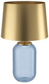 Eglo 390064 - Stolná lampa CUITE 1xE27/40W/230V zlatá/modrá