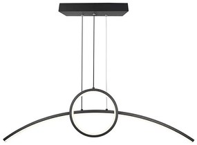 LED Luster na lanku LED/30W/230V 4000K 88 cm čierna