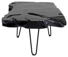 Čierny konferenčný stolík Aspen 100 × 40 cm KARE DESIGN