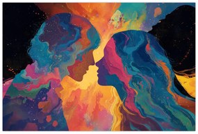 Obraz - Vesmírna láska (90x60 cm)