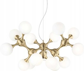 Závesné svietidlo Ideal Lux Nodi SP15 mosadz 15xE14 105cm IP20