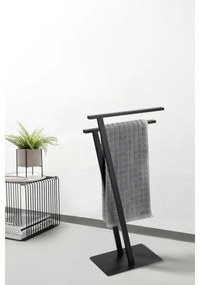 WENKO 24396100 - Stojan na uteráky LIRIO 20x40 cm čierny