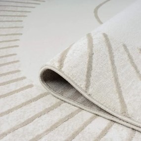 Detský koberec Mara 714 kruh, krémový / béžový