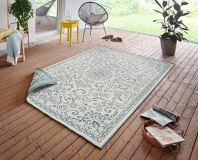 Obojstranný koberec Hanse Home Twin Supreme Leyte zelený / krémový