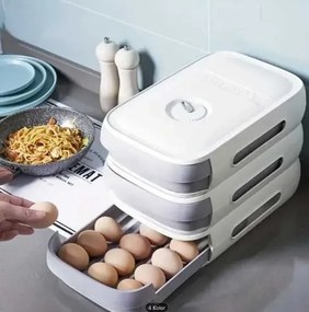 Aptel Organizér na vajcia so zásuvkou - Sivá