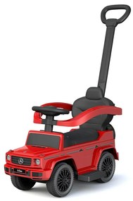 Odrážadlo s vodiacou tyčou Mercedes Benz G-Class Baby Mix červené