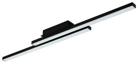 EGLO Chytré stropné LED osvetlenie FRAIOLI-Z, 2x17W, teplá biela-studená biela, RGB, čierne