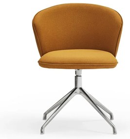 Čalúnené jedálenské kreslá v súprave 2 ks v horčicovej farbe Add – Teulat