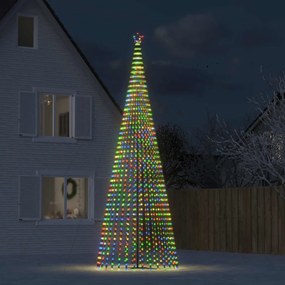 Vianočný stromček svetelný kužeľ 1544 LED farebný 500 cm 358075
