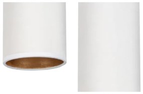 Luster na lanku AVALO 2xE27/60W/230V pr. 20 cm biela/medená