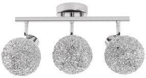 Toolight - Stropná kovová lampa GLAMOUR 3xE27 60W APP672-3C, chrómová, OSW-05642