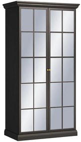 Skriňa Lucca S2DL čierny grafit