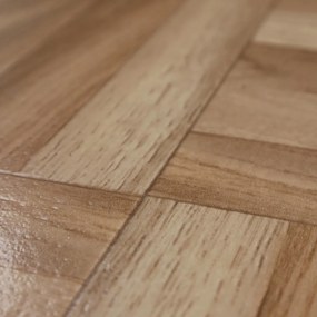 Gerflor, PVC podlaha - lino AladinTex Home 0025 Ardentes, na mieru, šíře 4m, hnedá, bez podkladu, obývacia izba