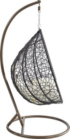 Závěsné houpací křeslo Houseland Mira L hnědé