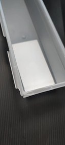 2. akosť - Organizér do šuplíka kuchyne aj kúpeľne, príborník Rotho BASIC, mliečna (38x8)