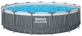 Bestway Bazén Steel Pro Max, Ø 457 x 107 cm, sivá (100385660)