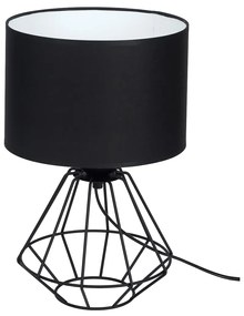 Stolná lampa Colin, 1x čierne textilné tienidlo, b