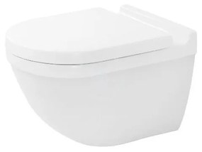 DURAVIT Starck 3 závesný klozet Duravit Rimless, 360 mm x 540 mm, biely – s hlbokým splachovaním 4,5 l, 2527090000