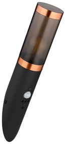 Globo 3157BCS-Vonkajšie nás. sviet. so senzo. BOSTON 1xE27/15W/230V IP44 čierna/meď