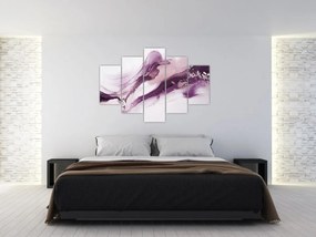 Obraz - Purple fluid art (150x105 cm)