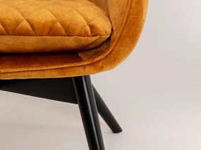 Tudor Velvet kreslo zlaté