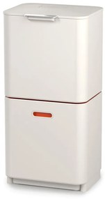 Béžový oceľový odpadkový kôš na triedený odpad 60 l Totem Max – Joseph Joseph