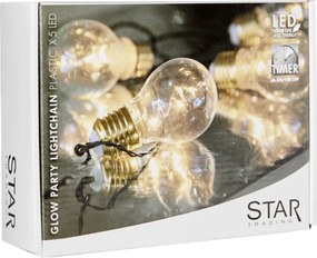 STAR TRADING Svetelná LED reťaz Glow - 5 žiarovek