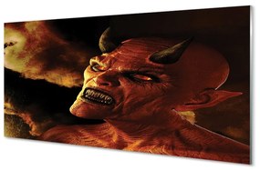 Sklenený obraz diabol 125x50 cm