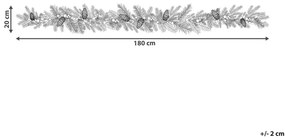 Vianočná girlanda 180 cm Thorfinn (zelená) (s osvetlením). Vlastná spoľahlivá doprava až k Vám domov. 1076094