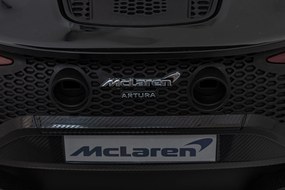 Ramiz Elektrické autíčko McLaren Artura pre deti čierne + pohon 4x4 + diaľkové ovládanie + plynulý štart + EVA kolesá + audio LED